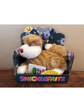 Vintage NIB Snicklefritz The Big Comfy Couch Cat Doll 1995
